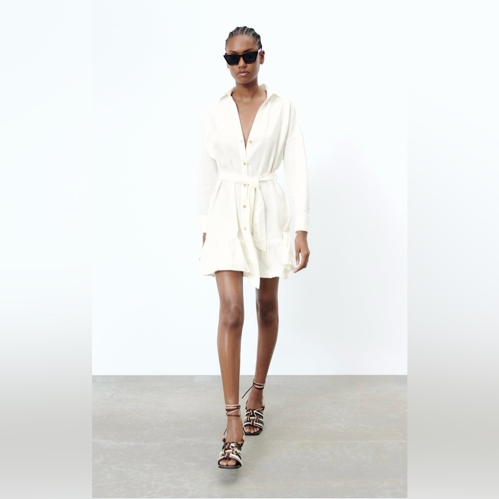 Zara Linen Shirtdress
